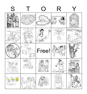 Parables of Jesus Bingo Card