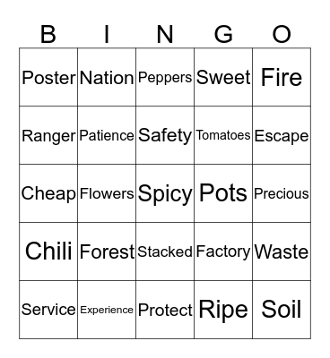 3rd GRADE Bingo Card
