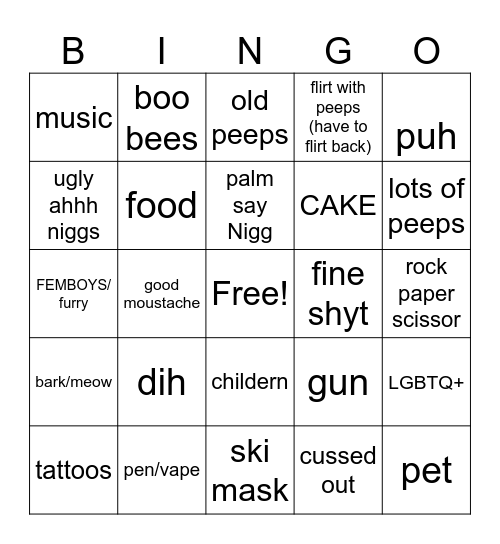 monkey app bingo Card