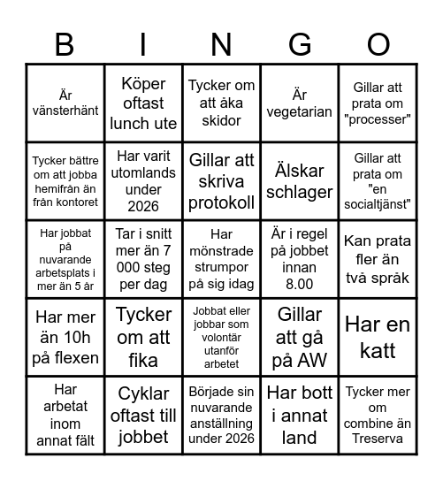 Mingelbingo Card