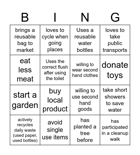 Bingo Card