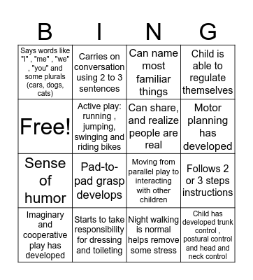 BINGO for  Bingo Card