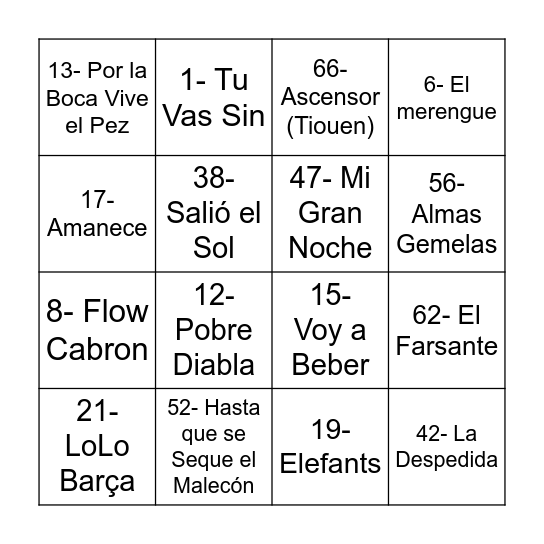 SAMFest’26 Bingo Card