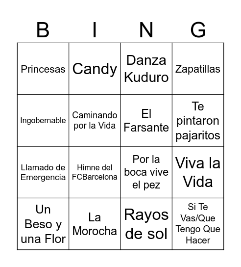 SAMFest'26 Bingo Card