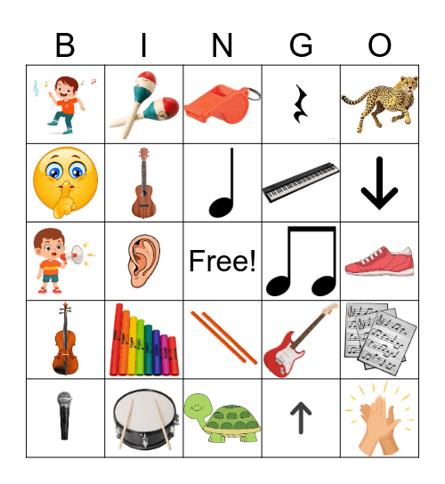MUSIC BINGO Card