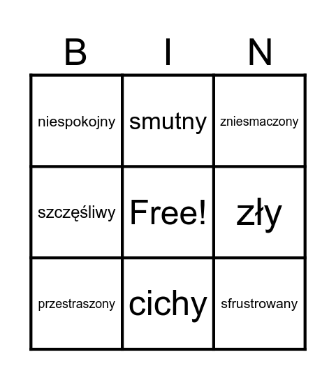 Bingo Card