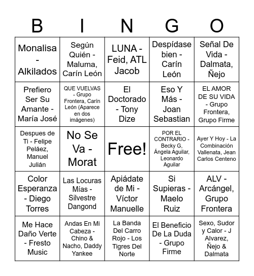 Cumple Tatiana... Bingo Card