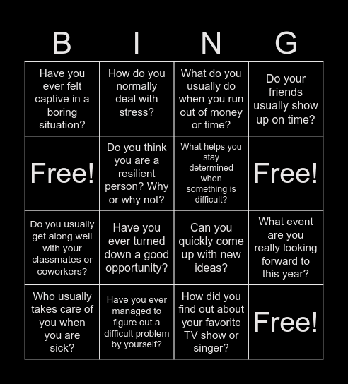 Bingo Card