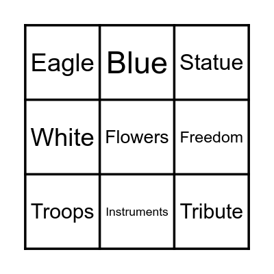 MEMORIAL DAY BINGO Card