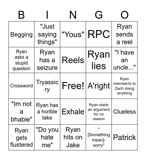 Rpc Bingo Card