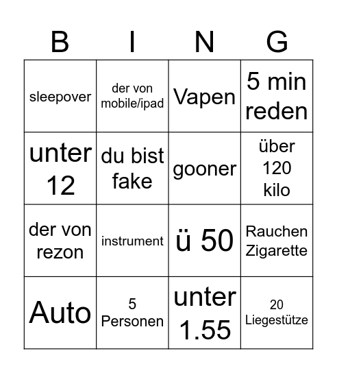 OME BINGO 2 Bingo Card