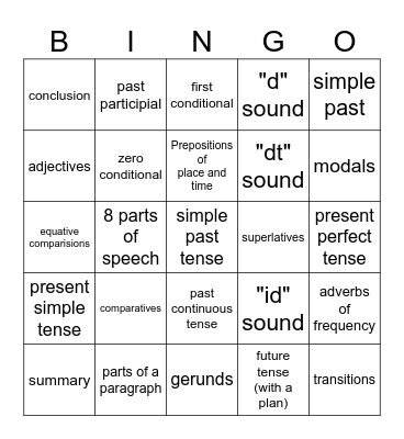 LEVEL 4 / FINAL Bingo Card