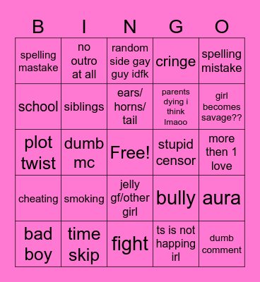 gacha life bingo Card