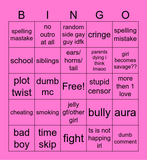 gacha life bingo Card