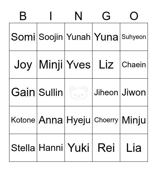 BINGO de GGS! Bingo Card