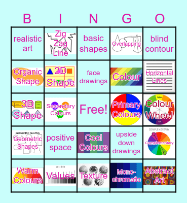 Art Bingo Card
