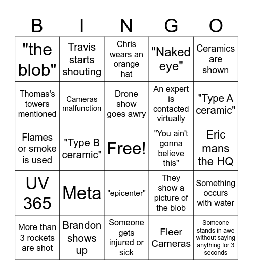 Skinwalker Ranch 4 Bingo Card