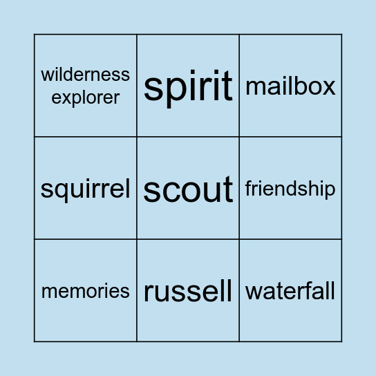 Spirit of Adventure Balloon Overlook Bingo Card
