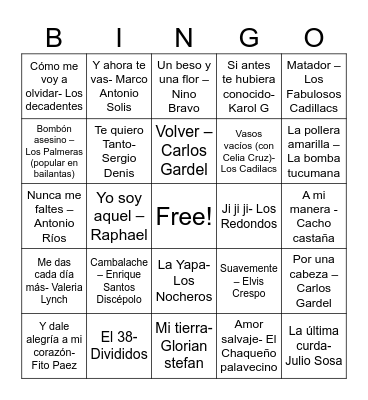 Bingo "mis primeros 80" Lito Bingo Card