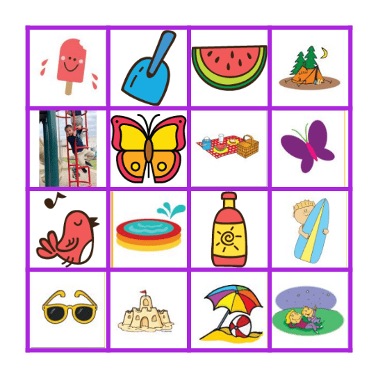 Fin de Cursos Bingo Card