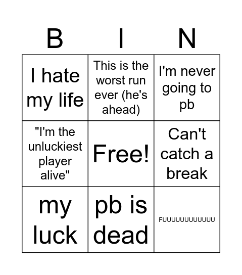 ItzElite Bingo Card