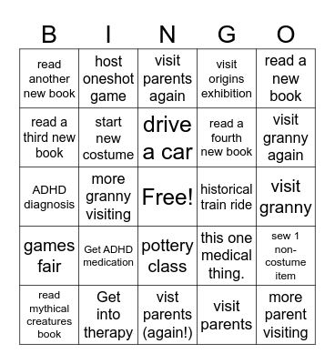 Nuris 2026 Vision Board Bingo Card