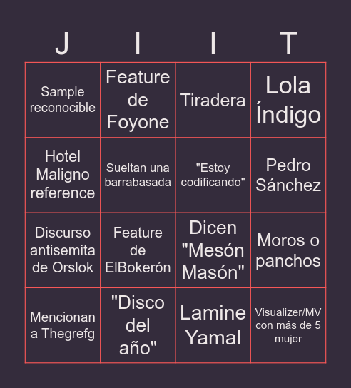 MESÓN MASÓN BINGO Card
