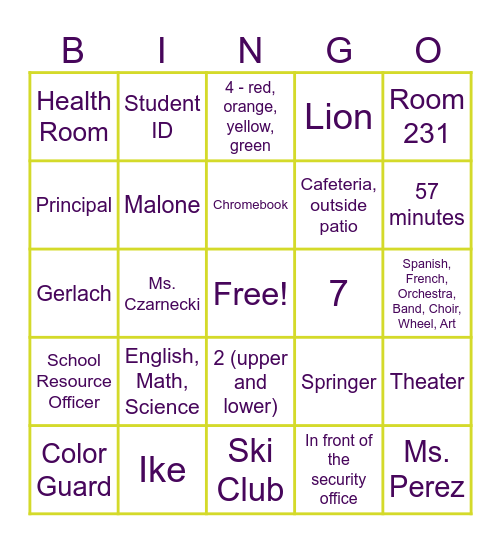 Step-Up Day Bingo! Bingo Card