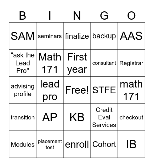 ASBD Bingo 2026 Bingo Card