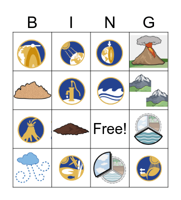 Chapter 2 Systems of Earth Bingo Card