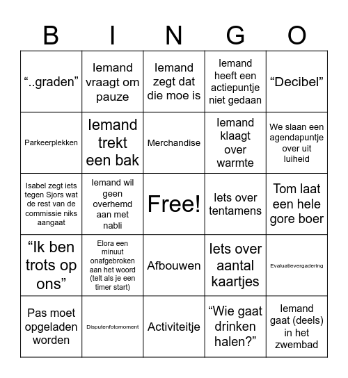 Nachtblind Bingo Card