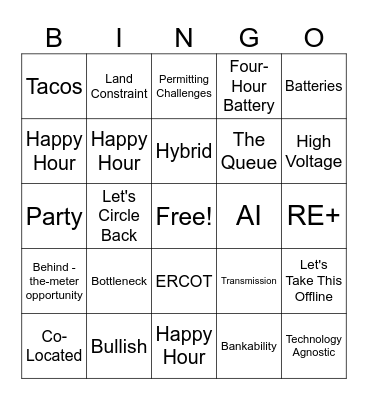 CLEANPOWER Bingo Card