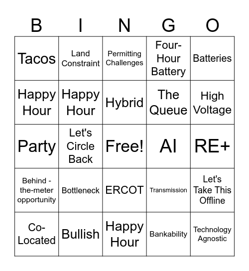 CLEANPOWER Bingo Card