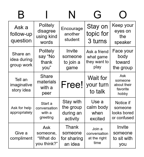 June Bingo Card