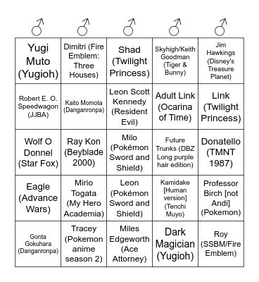 Lemmy Round 1 (Bingo Husbandos Super Gold Edition Deluxe With Extra Spice 2026!) Bingo Card