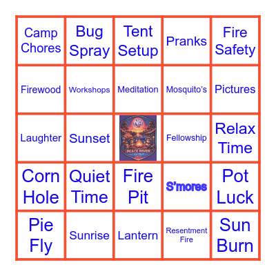 Peace River Area Campout 2026 Bingo Card