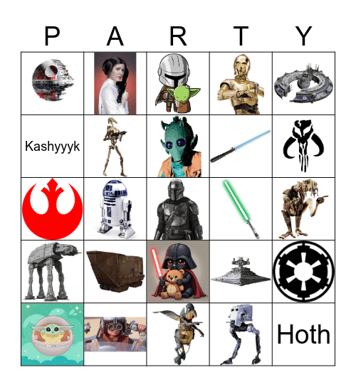 Star Wars Bingo Card