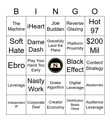 Furious Space Bingo Card