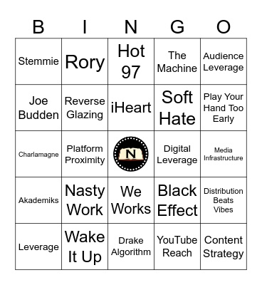 Furious Space Bingo Card