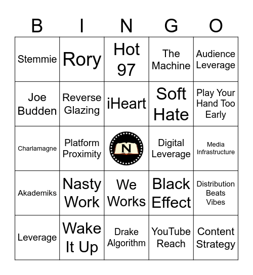 Furious Space Bingo Card