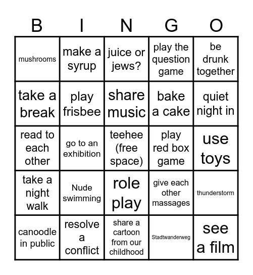 Anika and Tyler in June 2026 Bingo Card