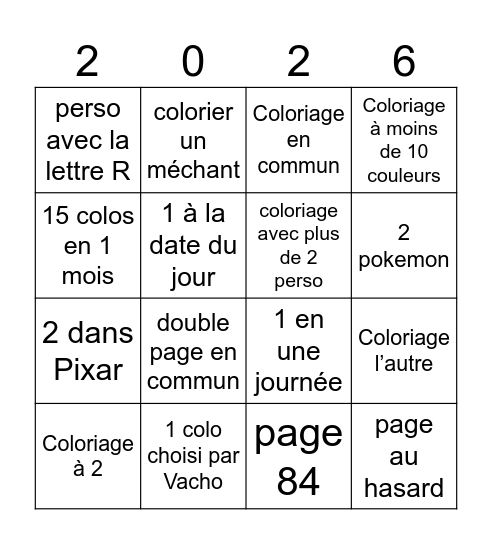 ÉTÉ 2026 ☀️ Bingo Card