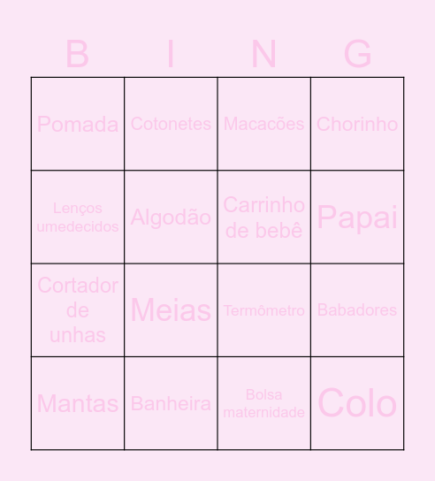 Beatriz Bingo Card