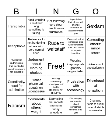 Wedding weekend 2026 Bingo Card