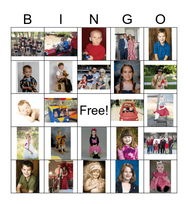 Williams Family BingoUntitled Bingo Card