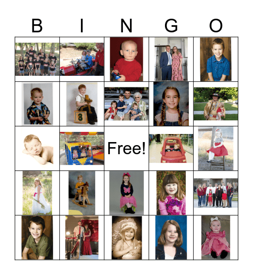 Williams Family BingoUntitled Bingo Card