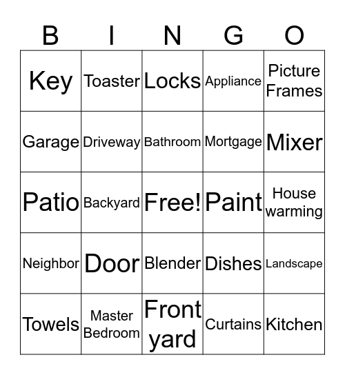 House of Dukes Bingo Card