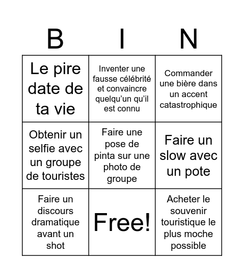EVG BARROS N°1 Bingo Card