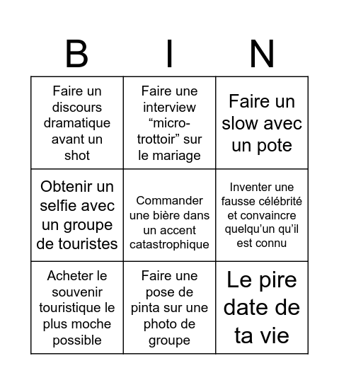 EVG BARROS N°1 Bingo Card