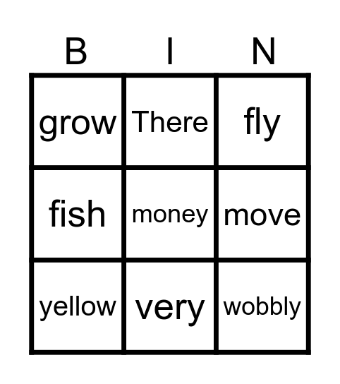 The New Pet Bingo Card